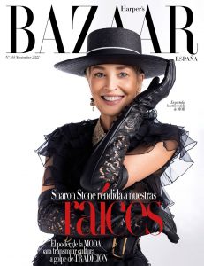 Sharon Stone portada de Harper's Bazaar